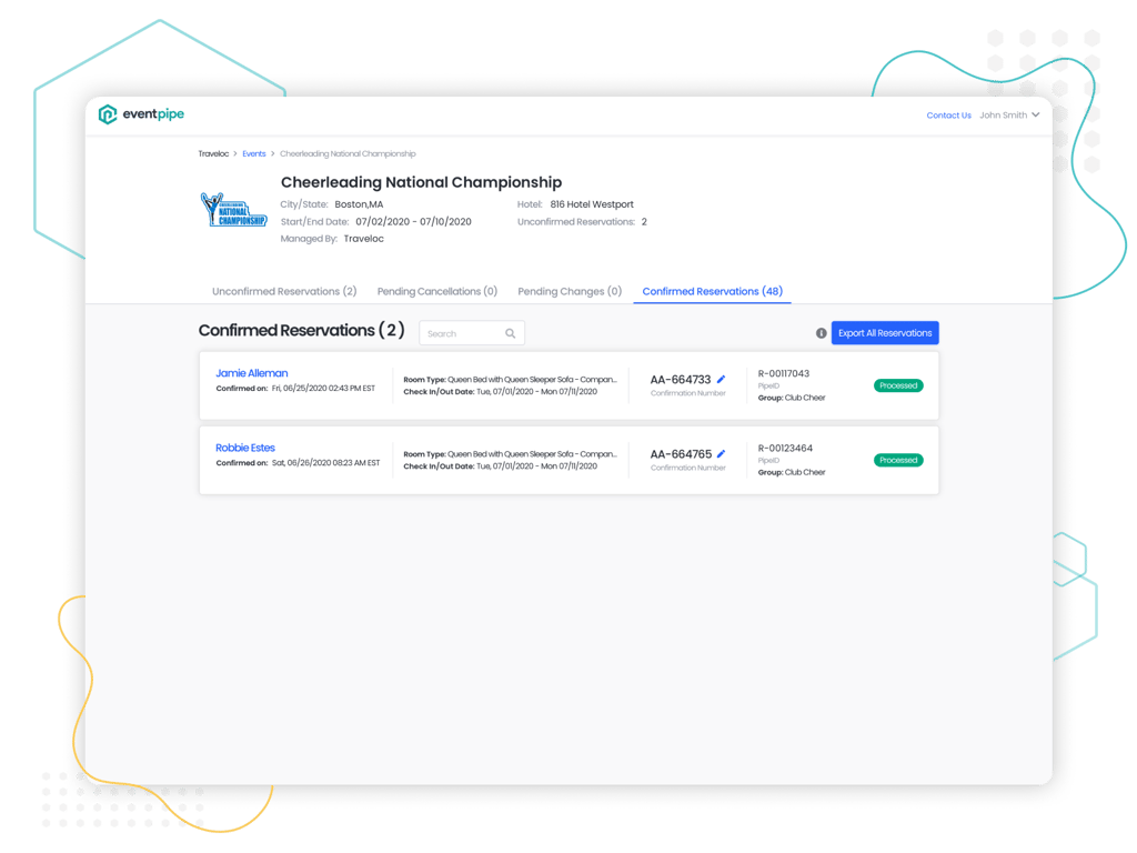 Keep your hotel partners happy with a simple reservation management portal for them.